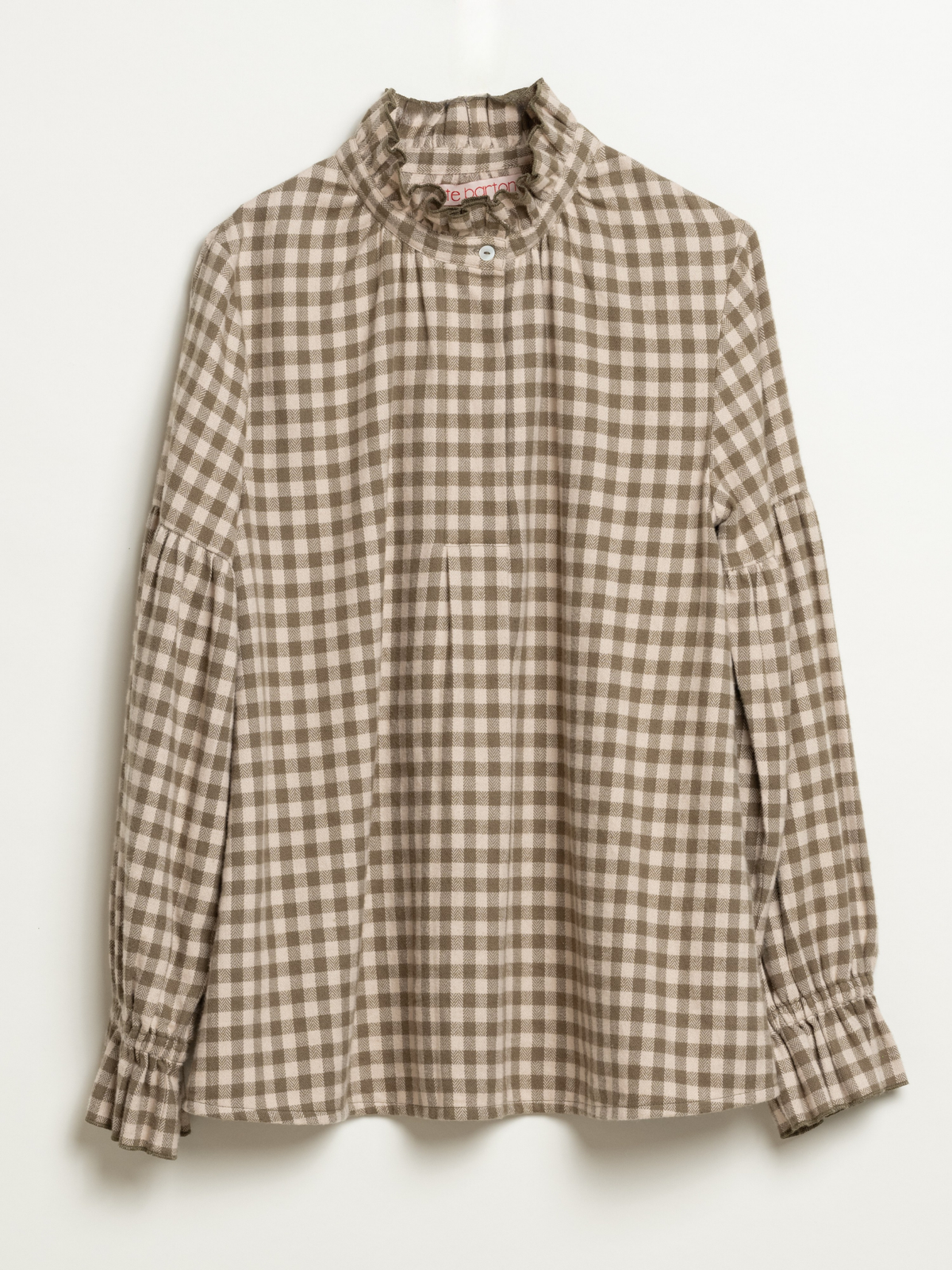 #Moss/Ivory Check - Brushed Cotton