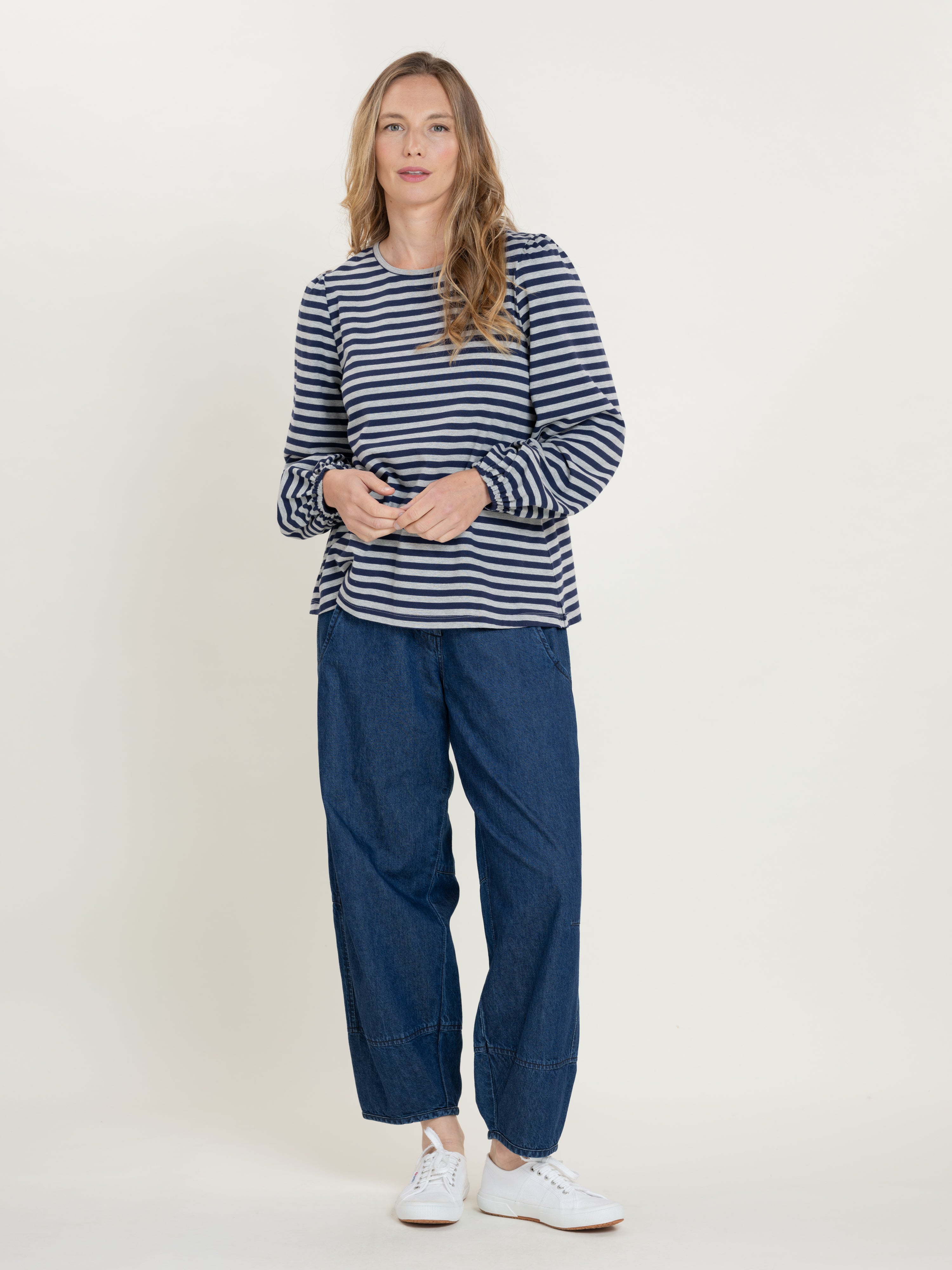 #colour_Navy/White Stripes