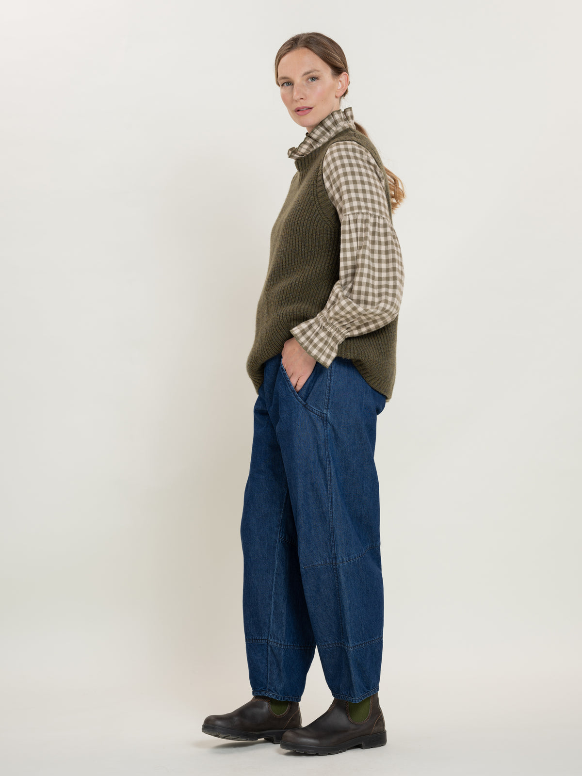 #colour_Olive Melange - Wool/Cashmere