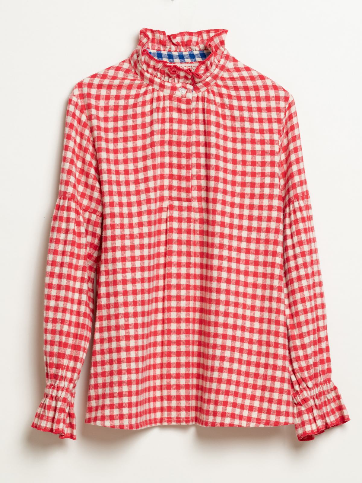 The Red Gingham Edwardian Shirt