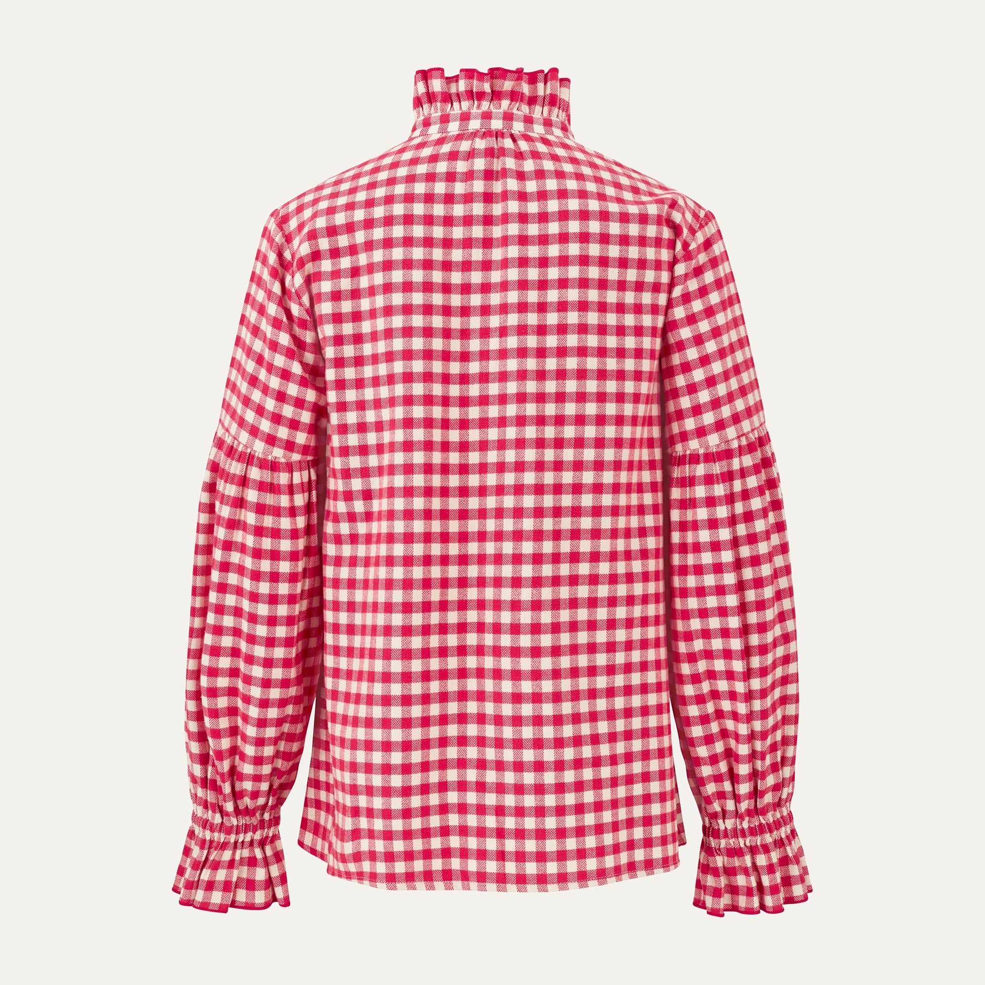 The Red Gingham Edwardian Shirt