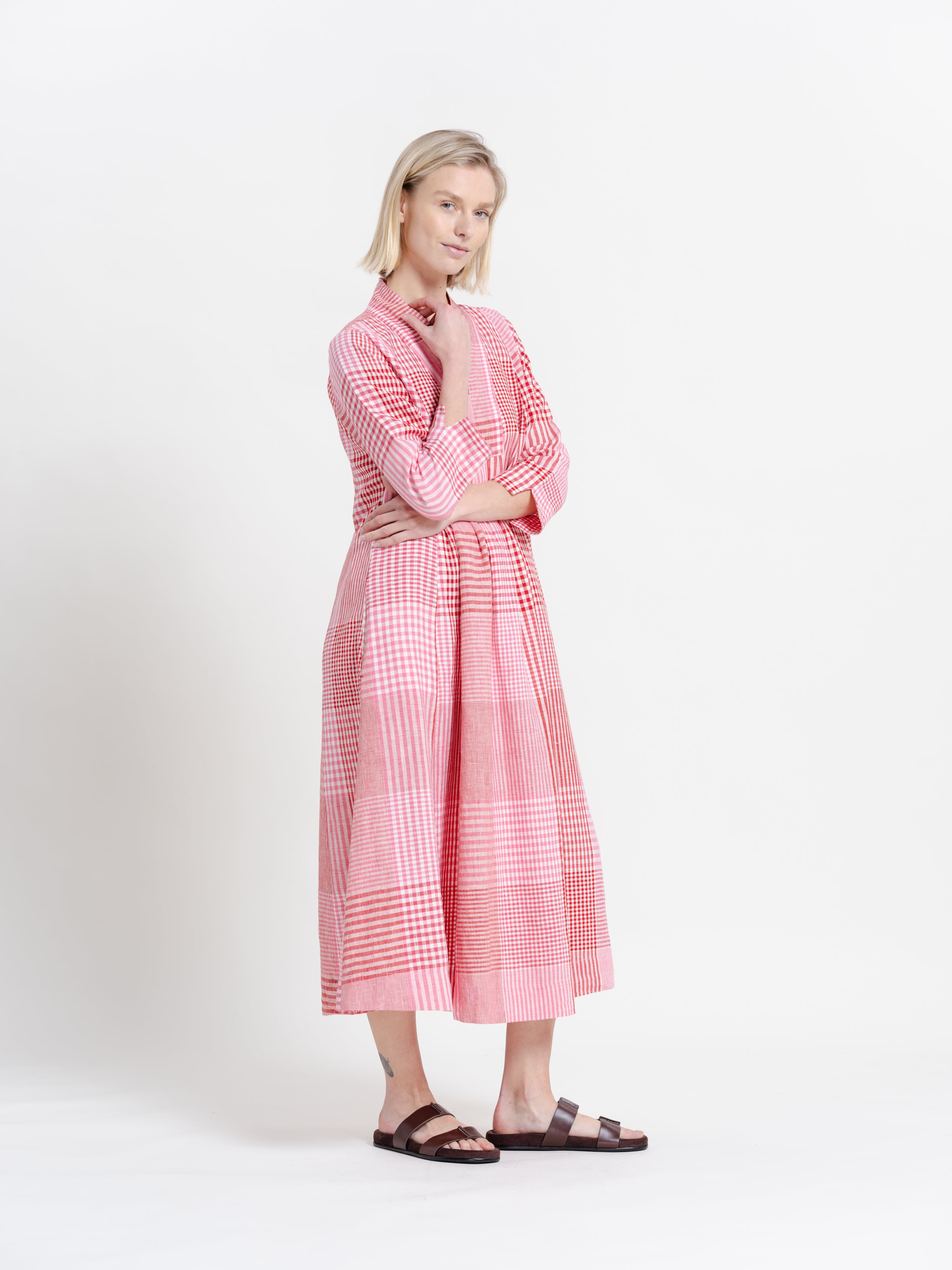The Irregular Check Easy Summer Dress