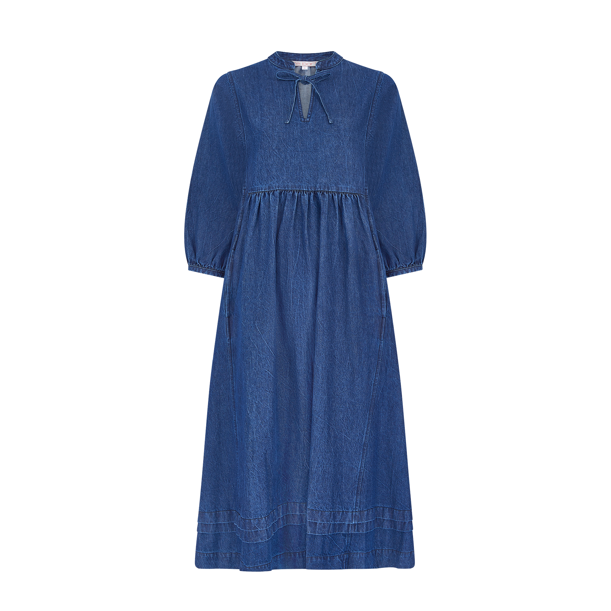 The Tassel Denim Front Dress