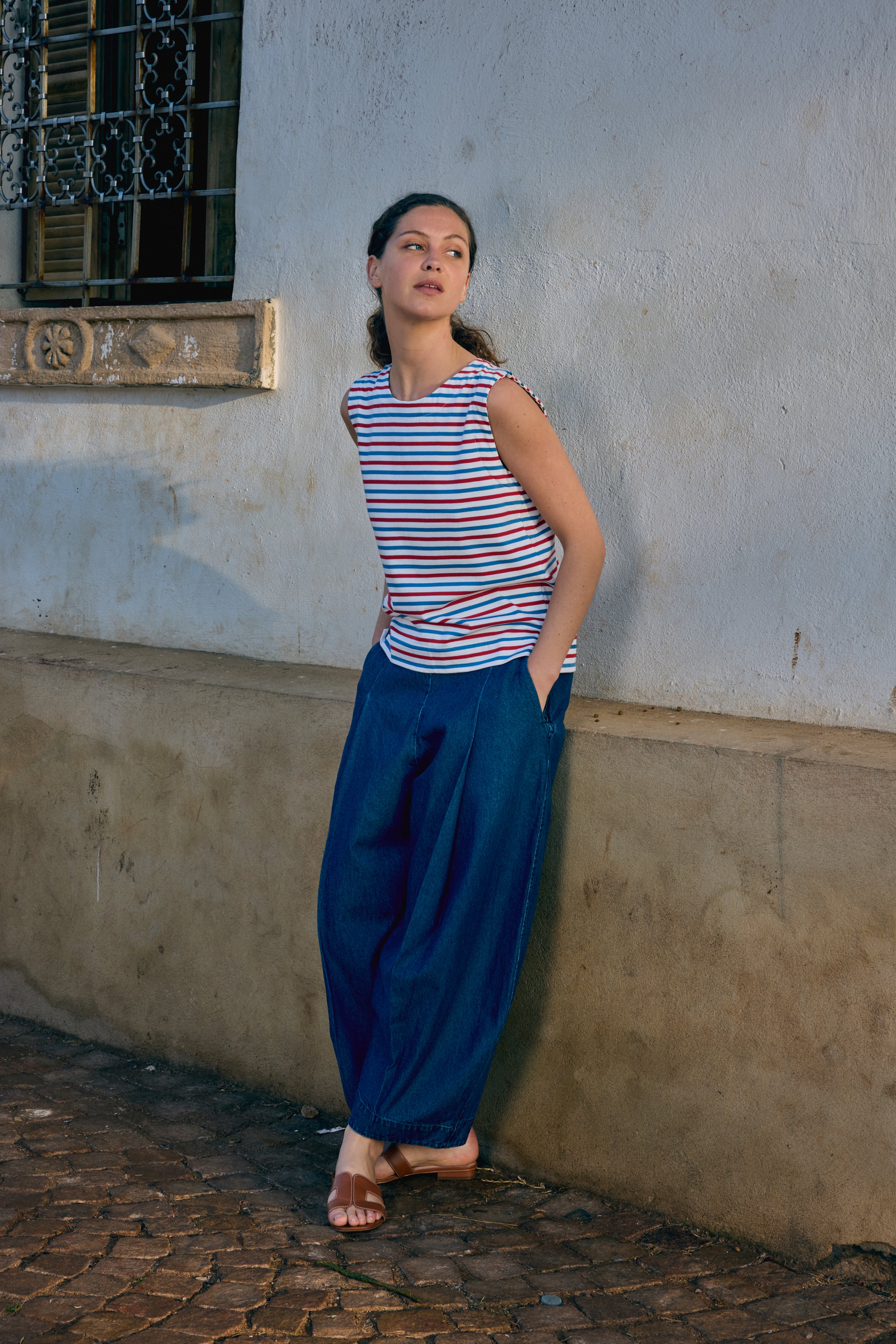 The Striped Jersey Vest