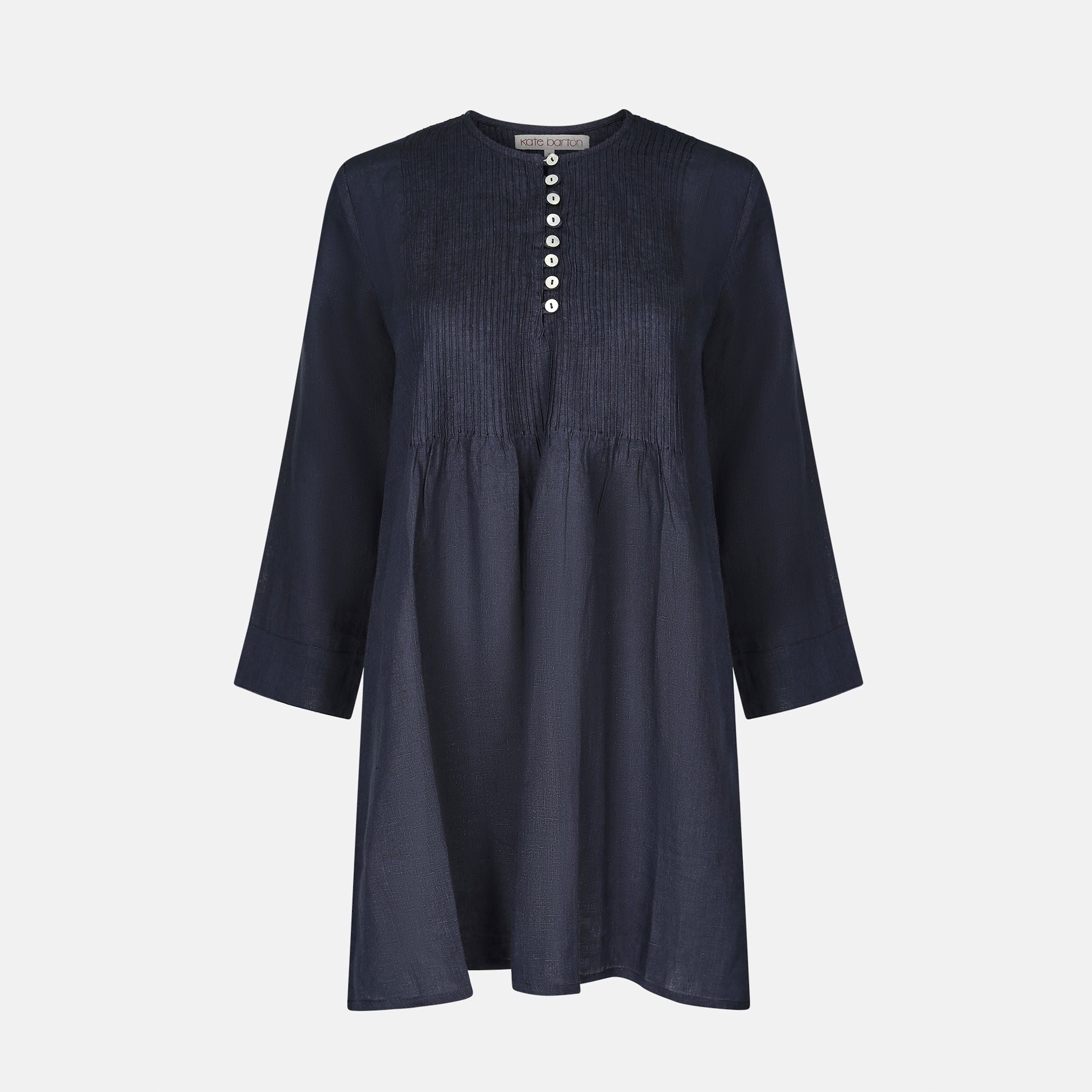 Archive Pintuck Tunic Top Linen