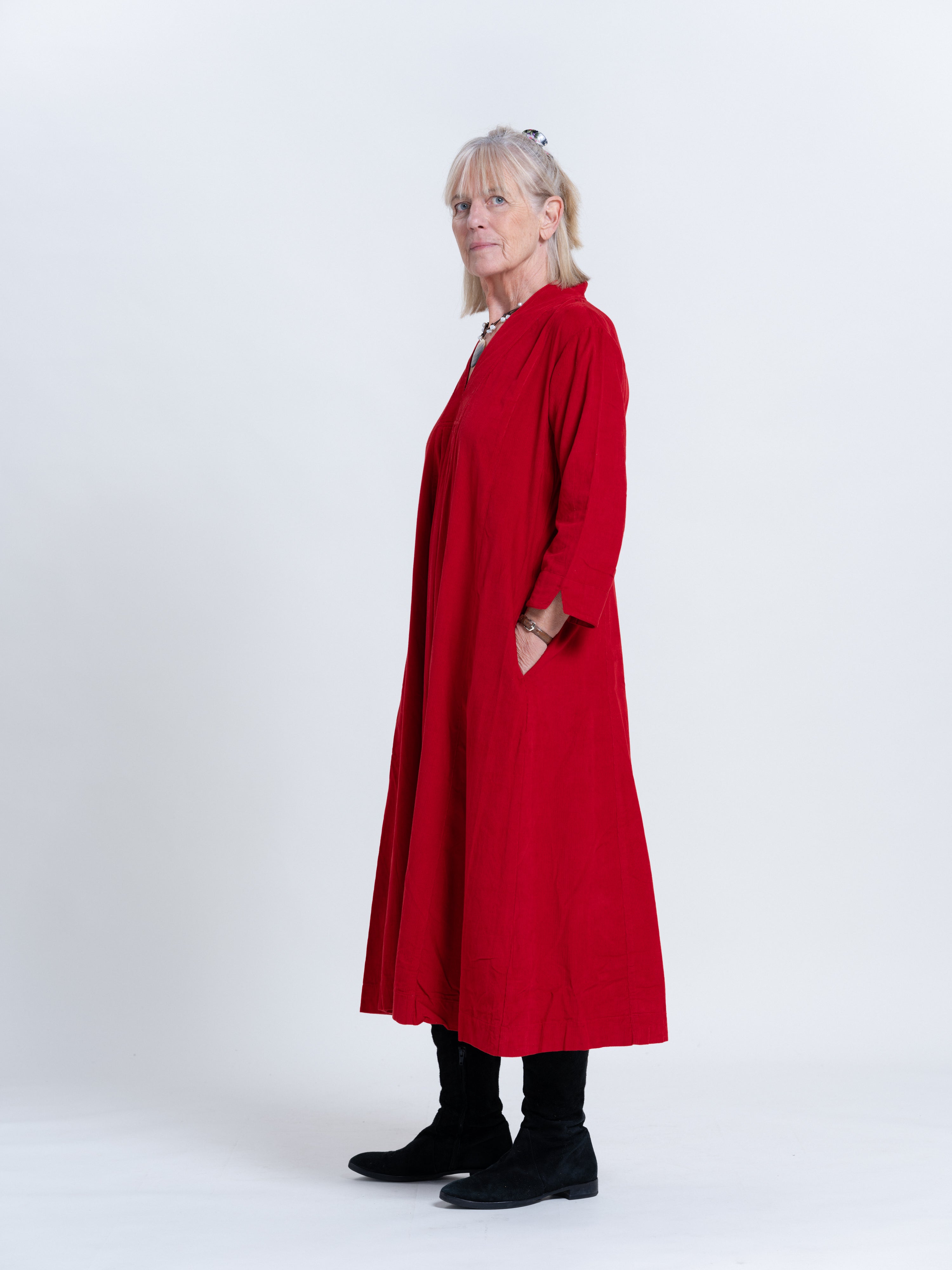 The Red Easy Winter Dress