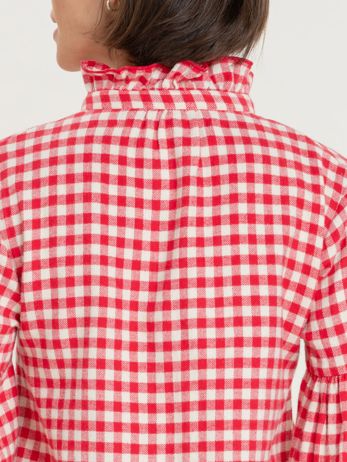 The Red Gingham Edwardian Shirt