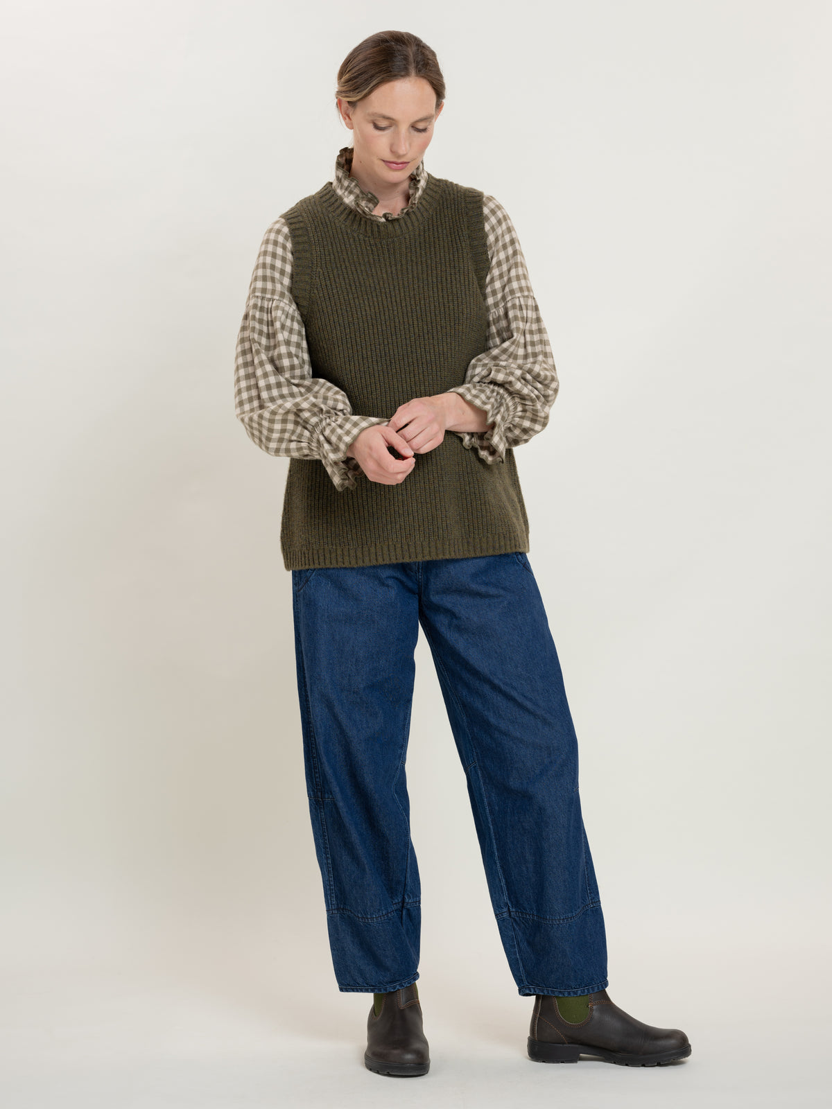 #colour_Olive Melange - Wool/Cashmere