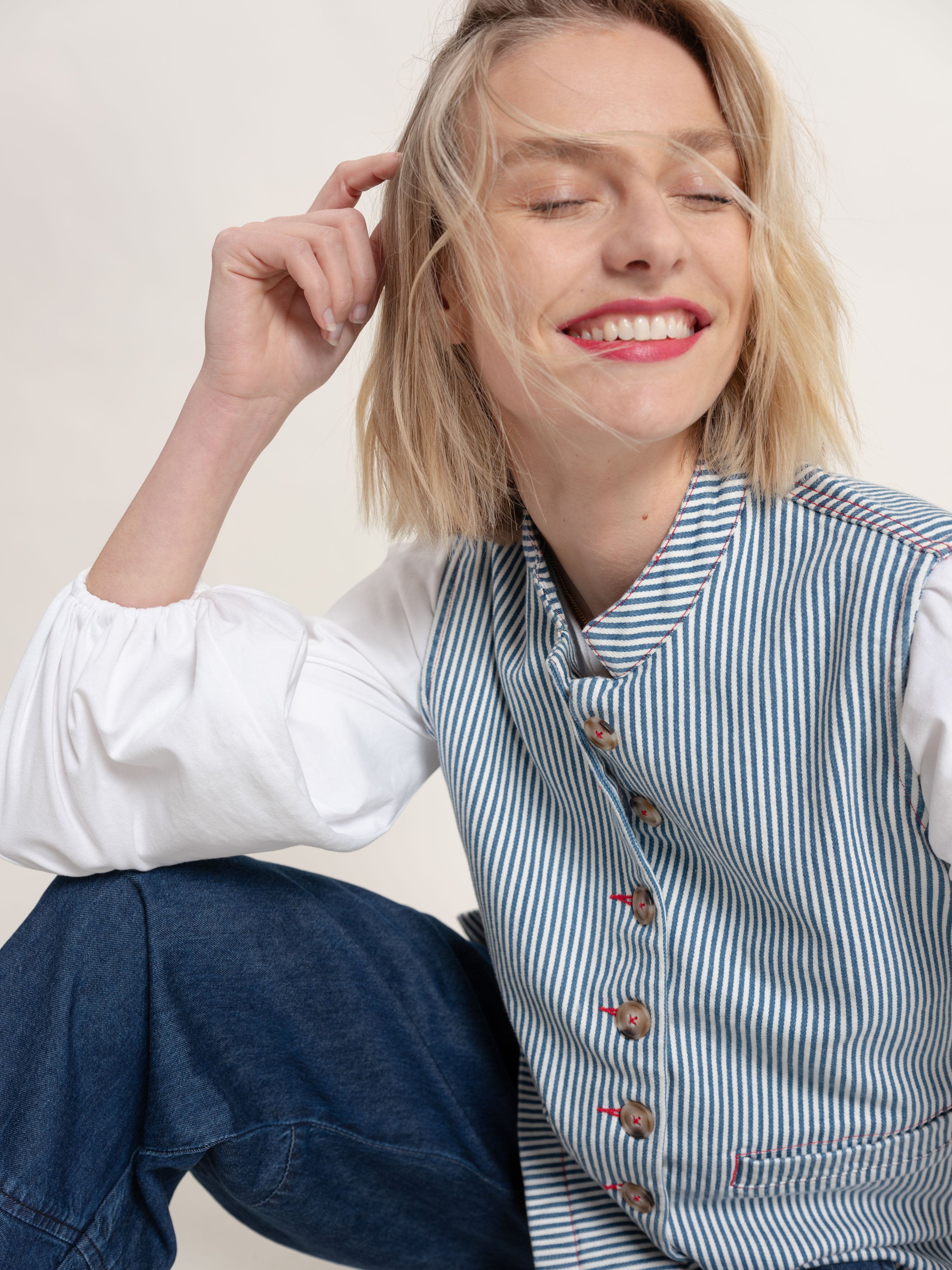 The Striped Willa Waistcoat