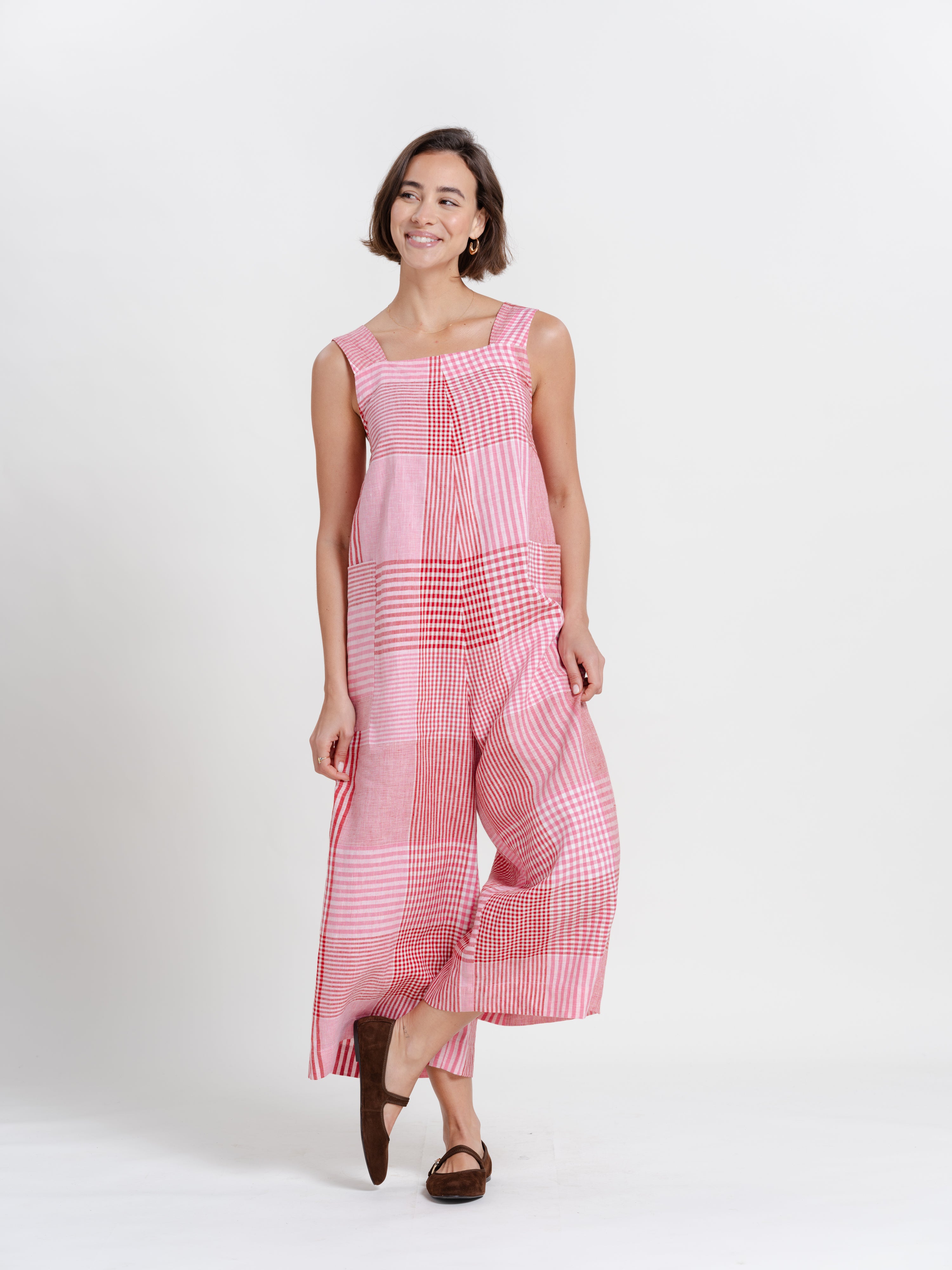 The Irregular Check Jumpsuit