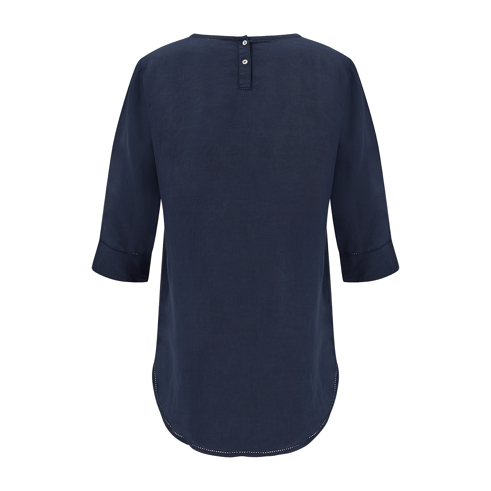 The Round Neck Linen Top