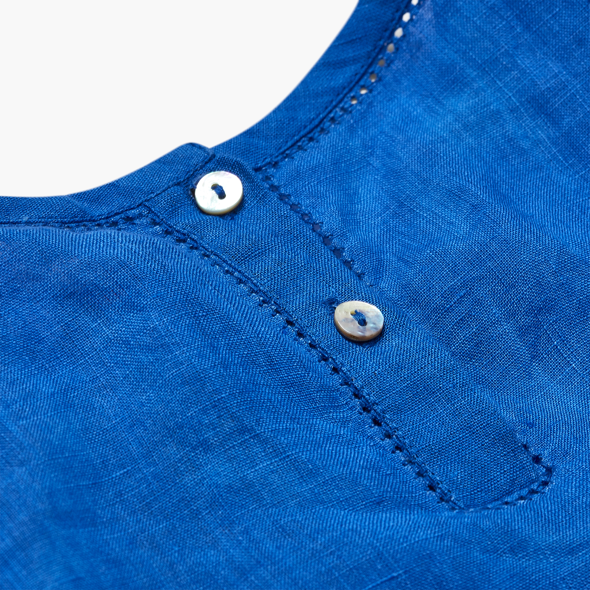 The Round Neck Linen Top