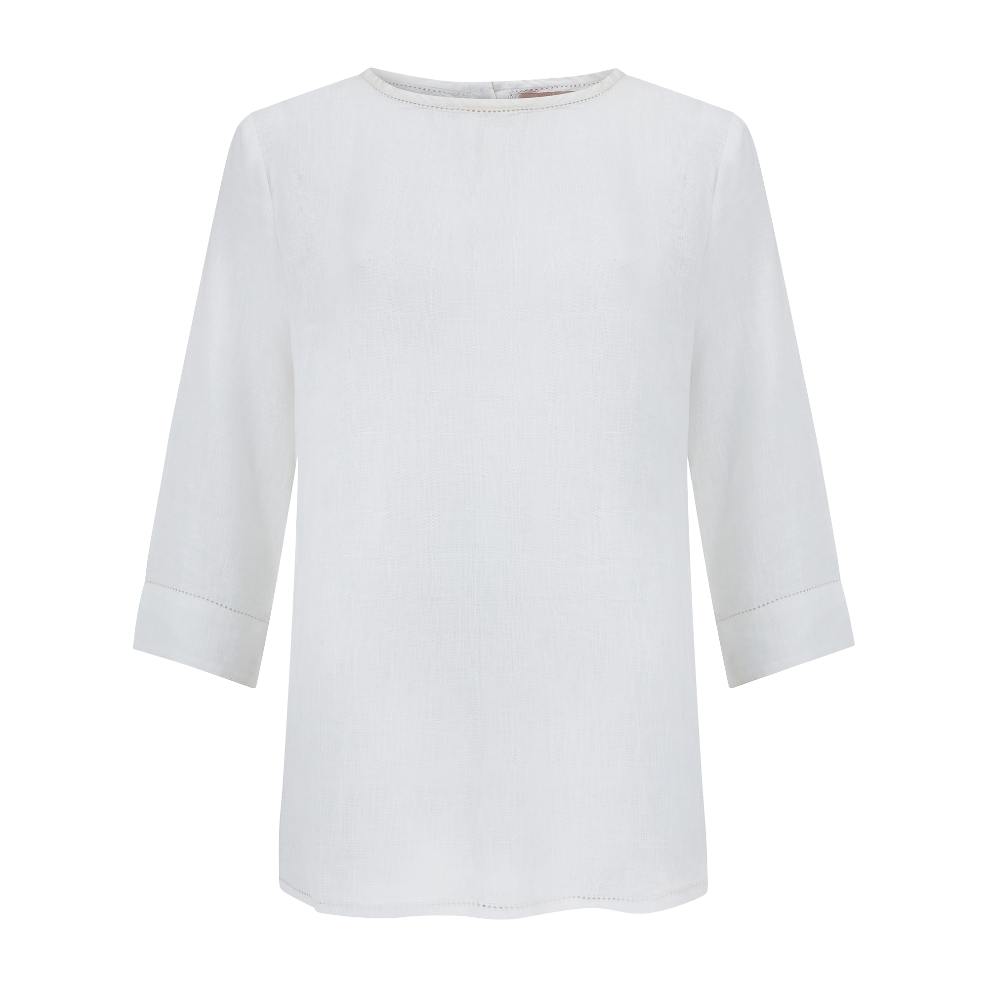 The Round Neck Linen Top