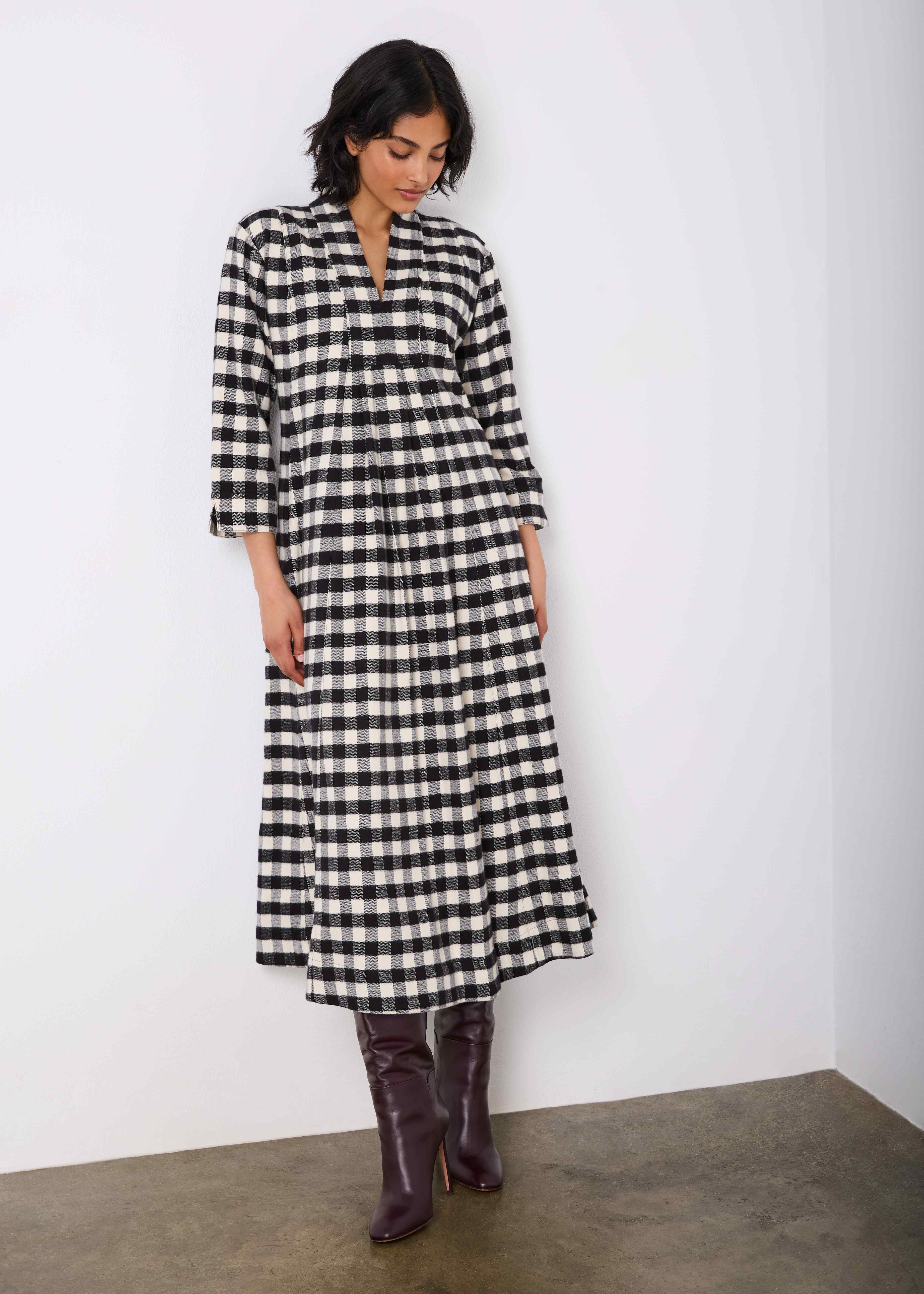 Black and white winter dress store