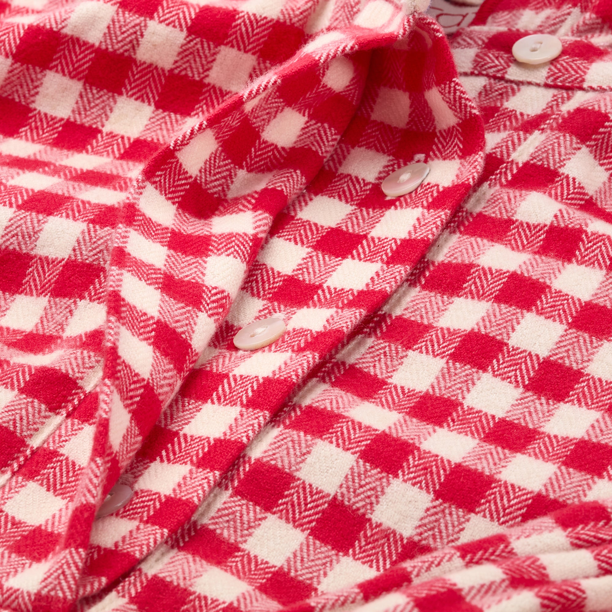 The Red Gingham Edwardian Shirt